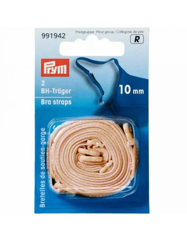Bretelles soutien-gorge Prym beige 10 mm | Zephyr Tissus