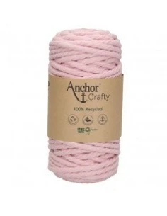 Corde Macramé, Anchor Crafty, Rose, 5 mm, Coton recyclé