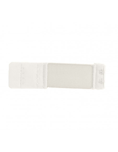Rallonge de soutien-gorge, 3cm, 2 portes, blanc