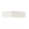 Rallonge de soutien-gorge, 3cm, 2 portes, blanc