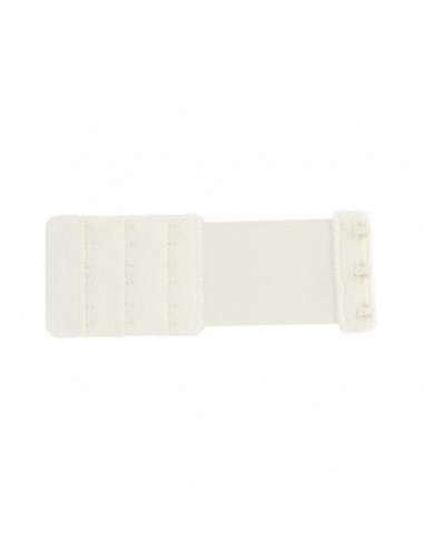 Rallonge de soutien-gorge, 4cm, 3 portes, blanc