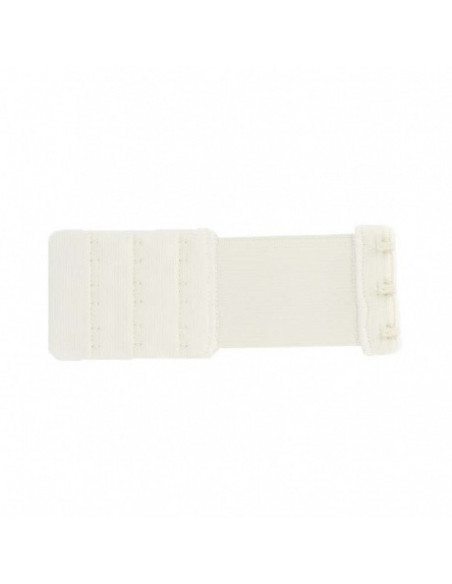Rallonge de soutien-gorge, 4cm, 3 portes, blanc