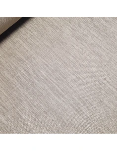 Tissu, Flammé Panama Texturé, Taupe, Laize 140 cm, Polyester d'Ameublement 300g/m²