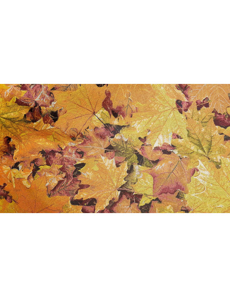 Jacquard gobelin feuille d'automne