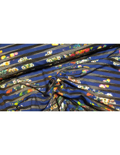 Jersey fleuri grosse maille 2