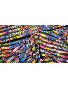 Jersey fleuri grosse maille 2