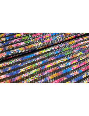 Jersey fleuri grosse maille