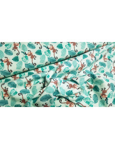 Flanelle de coton, petits singes 2