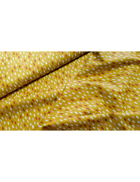 Popeline de coton confettis