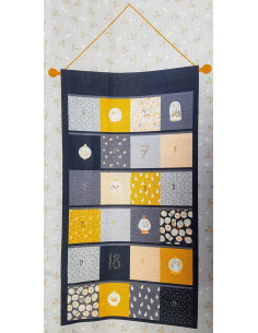 Popeline de coton calendrier de l'avant