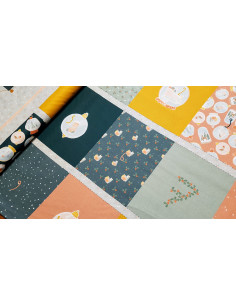 Popeline de coton calendrier de l'avant 2