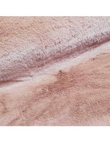 Tissu, Fourrure Épaisse Unie, Bois de Rose, Laize 150 cm, 100% Polyester 1125g/ml