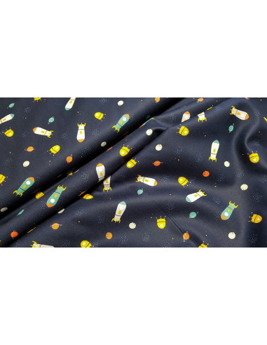 Popeline de coton fusées