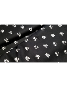 Popeline de coton têtes de morts pirates 2