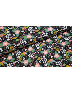 Jersey de coton fleuri