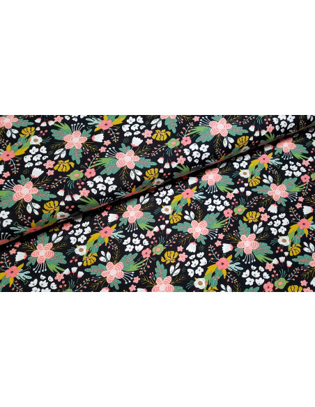 Jersey de coton fleuri