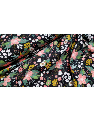 Jersey de coton fleuri