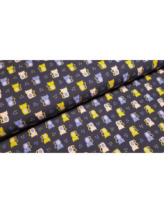 Jersey de coton chatons brillants