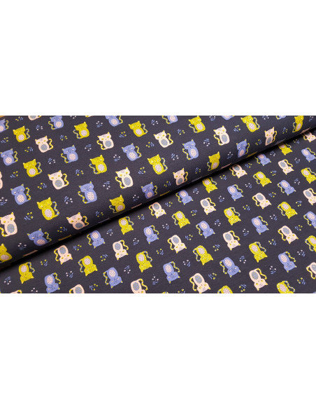 Jersey de coton chatons brillants