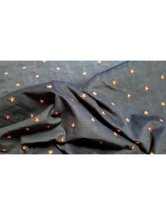 Velours milleraies fleurs brodées 2