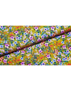 Jersey viscose fleuri
