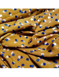 Tissu, Microfibre Peau de Pêche, Terracota, Laize 144 cm, 100% Polyester 2