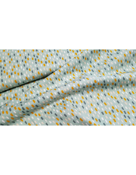 Popeline de coton empreintes