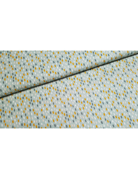 Popeline de coton empreintes