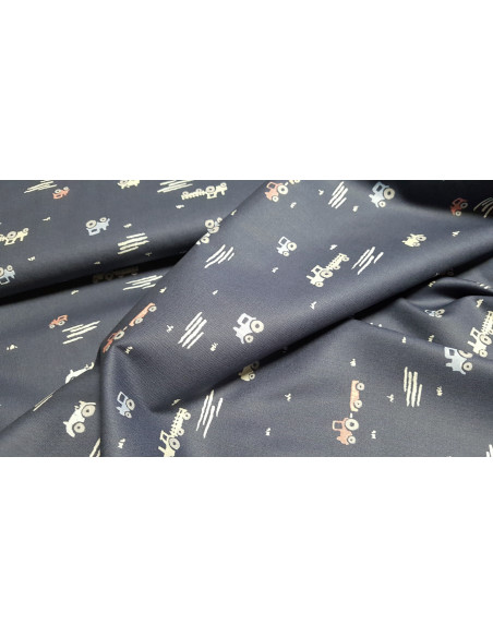 Popeline de coton, camions