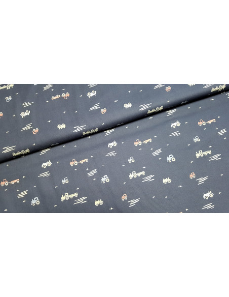 Popeline de coton, camions