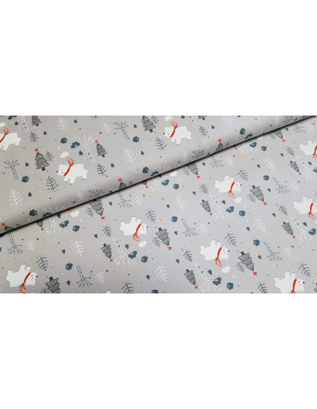 Jersey coton oursons d'hiver