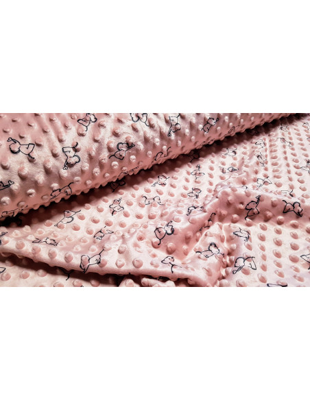 Velours minky élephants