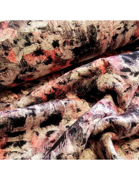 Tissu, Lainage Uni, Rose Doux, Laize 150 cm, 100% Polyester