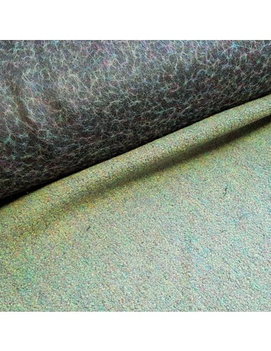 Tissu, Lainage Mélangé, Vert Forêt, Laize 150 cm, 70% Laine 30% Polyester