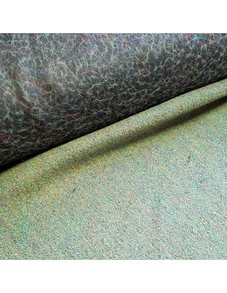 Tissu, Lainage Mélangé, Vert Forêt, Laize 150 cm, 70% Laine 30% Polyester
