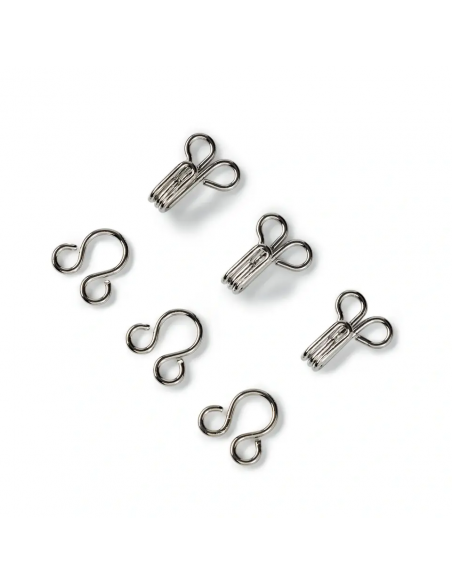 Agrafes et portes, taille 1, noir