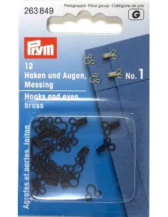 Agrafes et portes Prym taille 1 noires | Zephyr Tissus