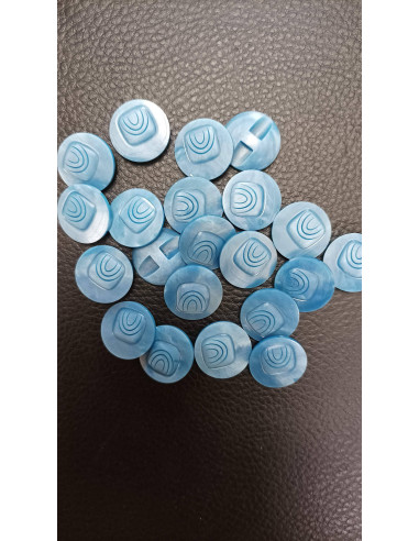 Bouton bleu