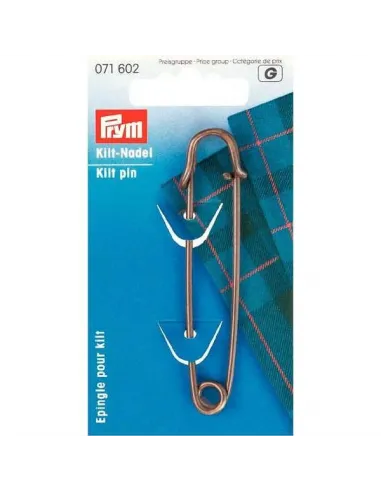 Épingle pour kilt Prym 76 mm laiton antique | Zephyr Tissus