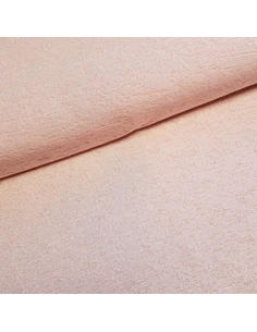 Tissu, Jersey Dévoré Uni, Saumon, Laize 150 cm, Polyester Spandex