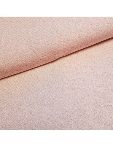 Tissu, Jersey Dévoré Uni, Saumon, Laize 150 cm, Polyester Spandex