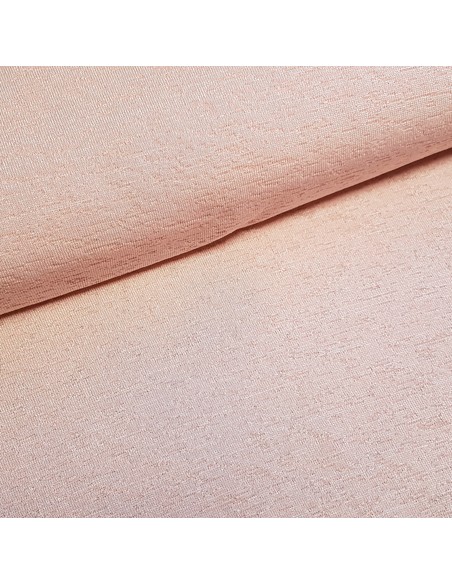 Tissu, Jersey Dévoré Uni, Saumon, Laize 150 cm, Polyester Spandex