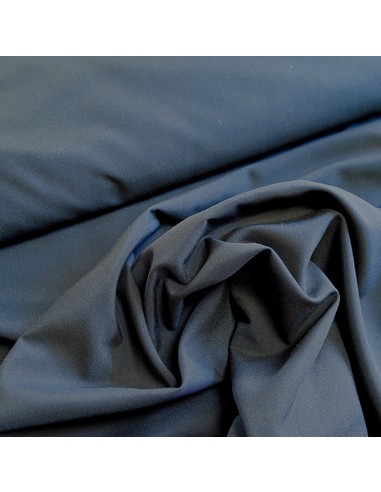 Tissu, Tailleur Toucher Laine Uni, Bleu Marine, Laize 150 cm, 65% Polyester 35% Viscose