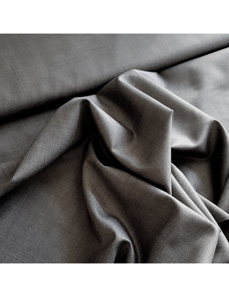 Tissu, Tailleur Uni, Gris, Laize 150 cm, Polyester Viscose Spandex