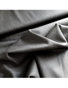 Tissu, Laine Vierge Unie, Gris Anthracite, Laize 150 cm, 100% Laine 2
