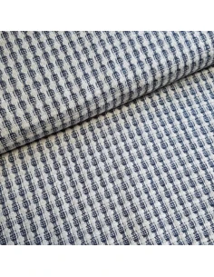 Tissu, Tartan Écossais Classique, Vert Sapin, Bleu Marine et Rouge Brique, Laize 150 cm, Viscose, Soie et Polyester
