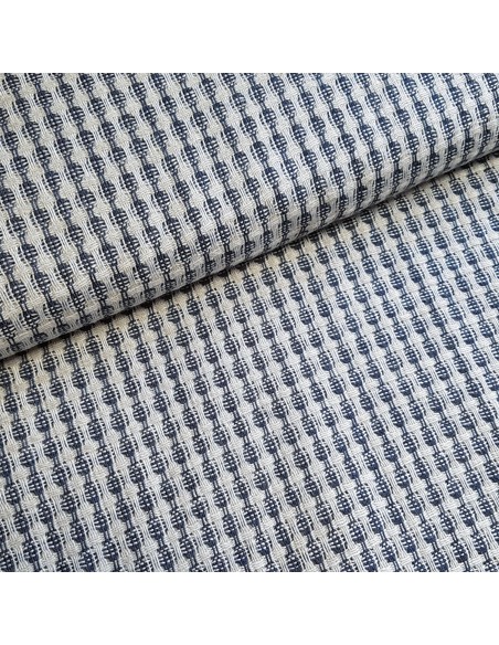 Tissu, Tartan Écossais Classique, Vert Sapin, Bleu Marine et Rouge Brique, Laize 150 cm, Viscose, Soie et Polyester