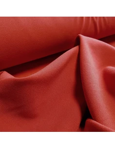 Tissu, Tailleur Uni Stretch, Rouge Écarlate, Laize 150 cm, Polyester Viscose Spandex 2