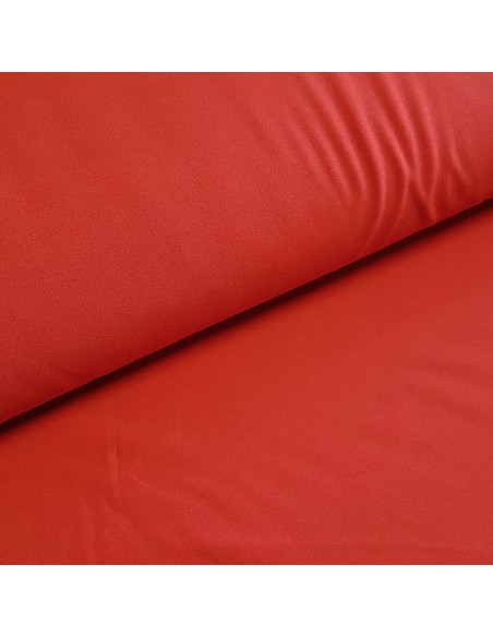 Tissu, Tailleur Uni Stretch, Rouge Écarlate, Laize 150 cm, Polyester Viscose Spandex