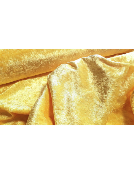 Panne de velours, jaune citron